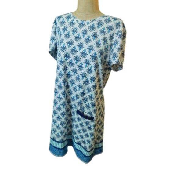 Talbots Size XL Cabana Life Swim Coverup Style Dress - Picture 2 of 3